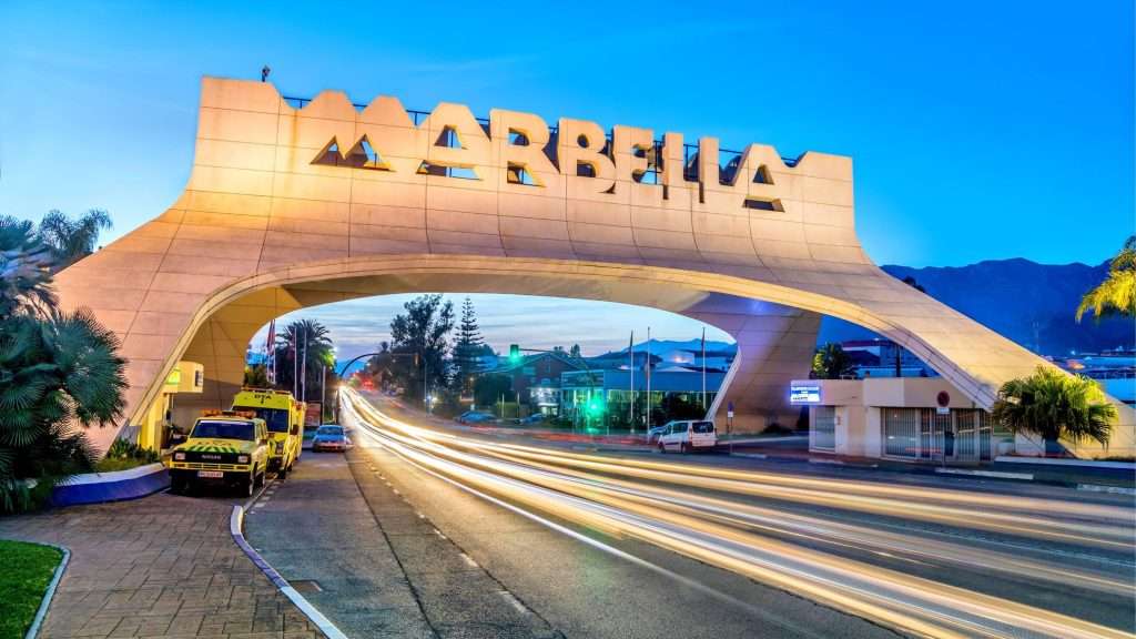 Entrada en Marbella