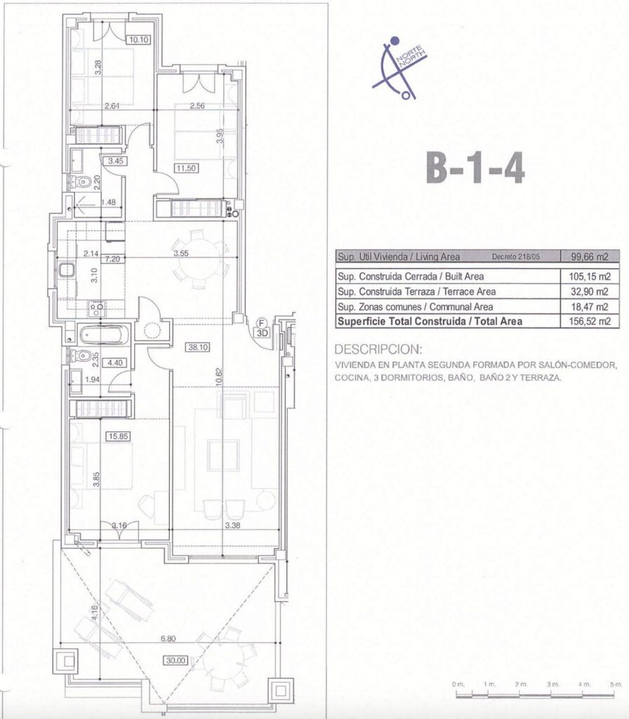 Apartamento en La Mairena de 105m2 1